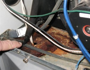 water leaking from the furnace section of your AC unit.