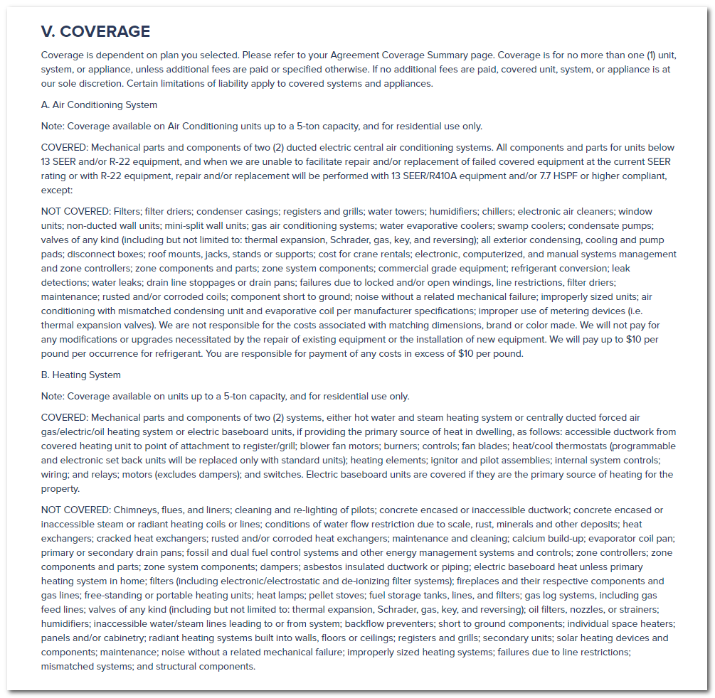 American Home Shield Warranty Coverage