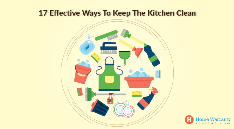 17 Effective Ways to Keep the Kitchen Clean