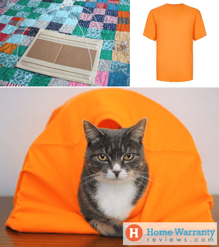 diy cat tent bed