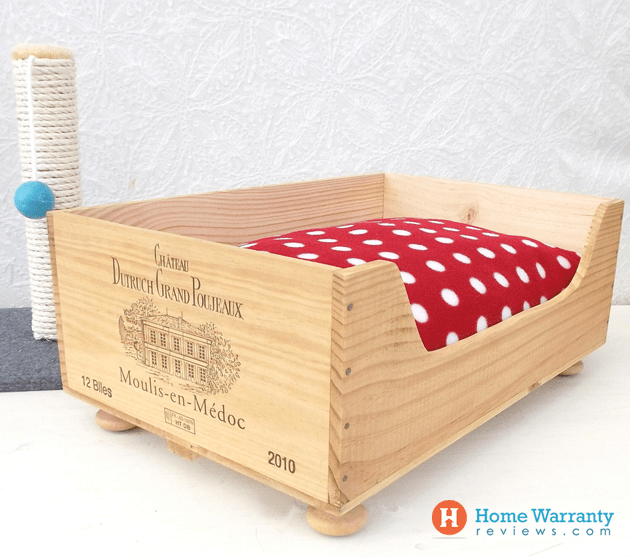 Wine crate dog bed hotsell