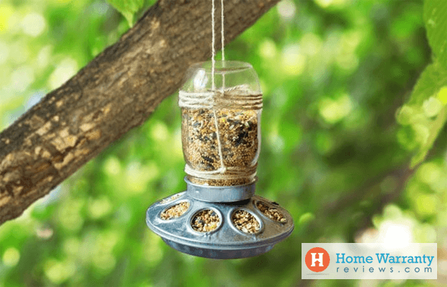 Mason Jar Bird Feeders
