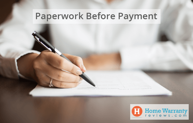 Paperwork Before Payment
