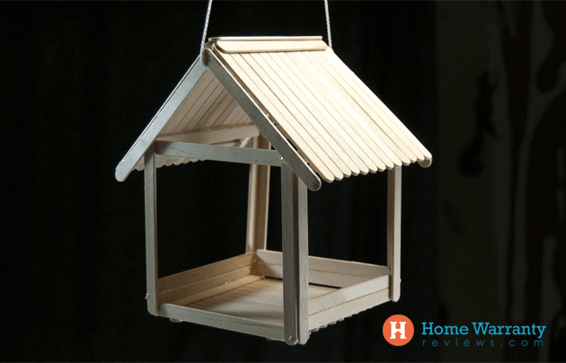 Popsicle Stick Bird Feeders