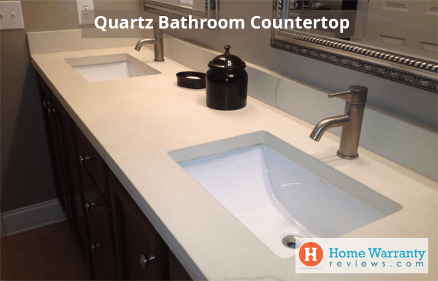 quartz bathroom countertops pros cons