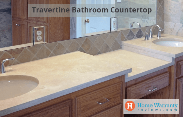 travertine bathroom countertops pros cons