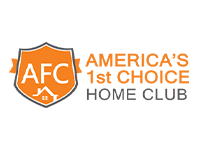 An image displaying America’s First Choice and its logo on HomeWarrantyReviews.com