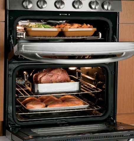 oven with food
